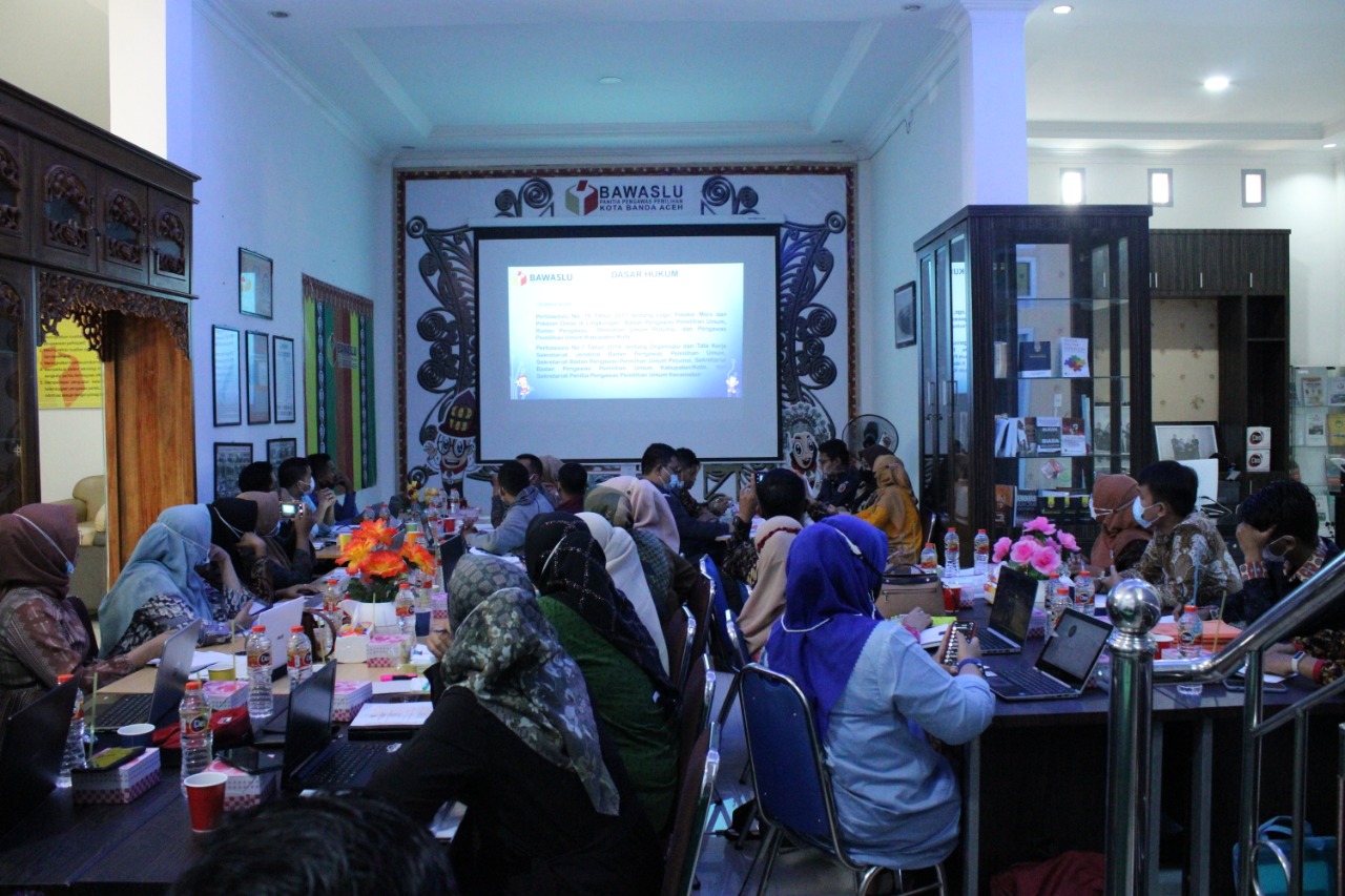 Wujudkan Tertib Administrasi, Panwaslih Aceh Gelar Bimtek