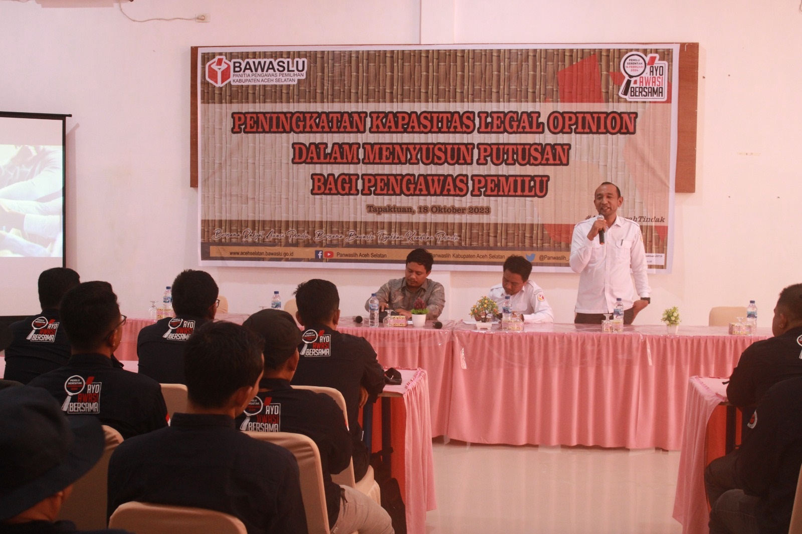 Panwaslih Aceh Selatan Dorong Panwascam Tingkatkan Pemahaman Penyelesaian Sengketa Antar Peserta Pemilu