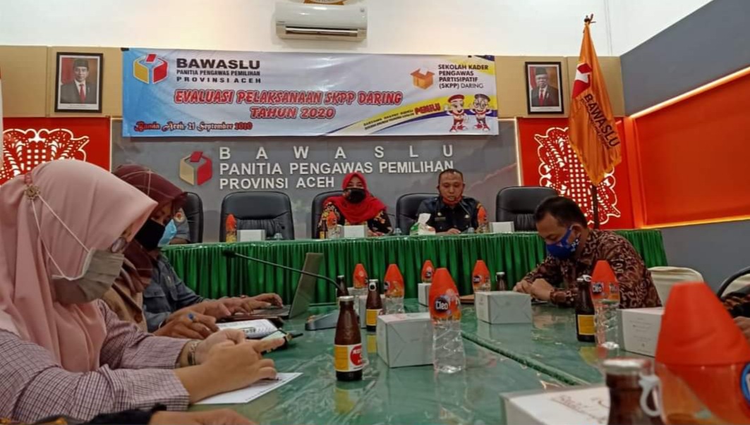 Panwaslih Provinsi Aceh Adakan Kegiatan RDK Evaluasi SKPP Daring Tahun 2020