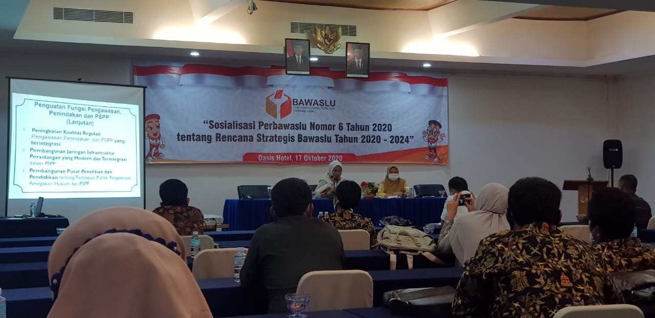 Wudujkan Visi Misi Bawaslu, Panwaslih Aceh Sosialisasikan Renstra 2020-2024