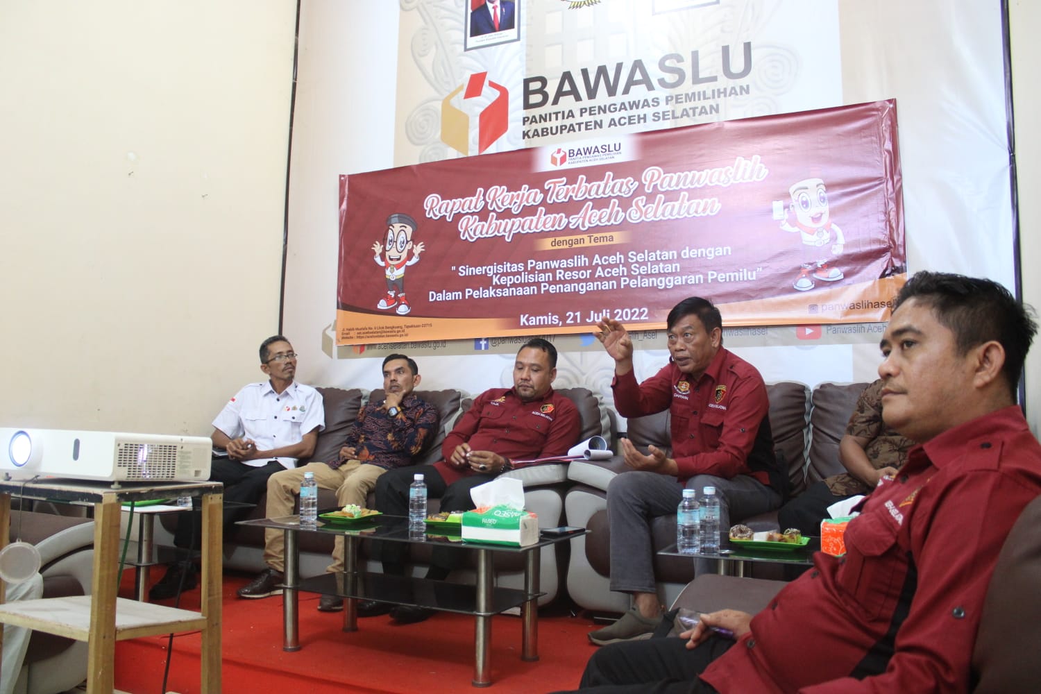 Panwaslih Aceh Selatan Gelar Rakertas dengan Polres Aceh Selatan