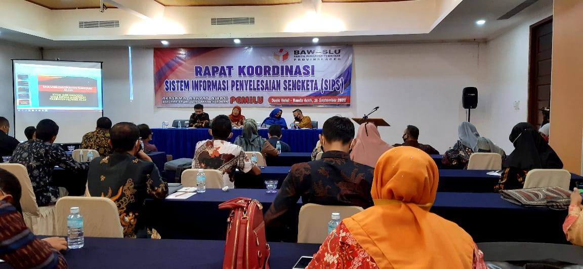 Permudah Proses Pelaporan Sengketa, Panwaslih Provinsi Aceh sosialisasikan penggunaan SIPS