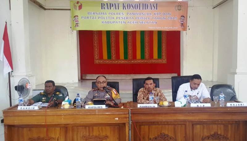 Kapolres Aceh Selatan Imbau Caleg, Pasang APK Ikut Aturan KIP