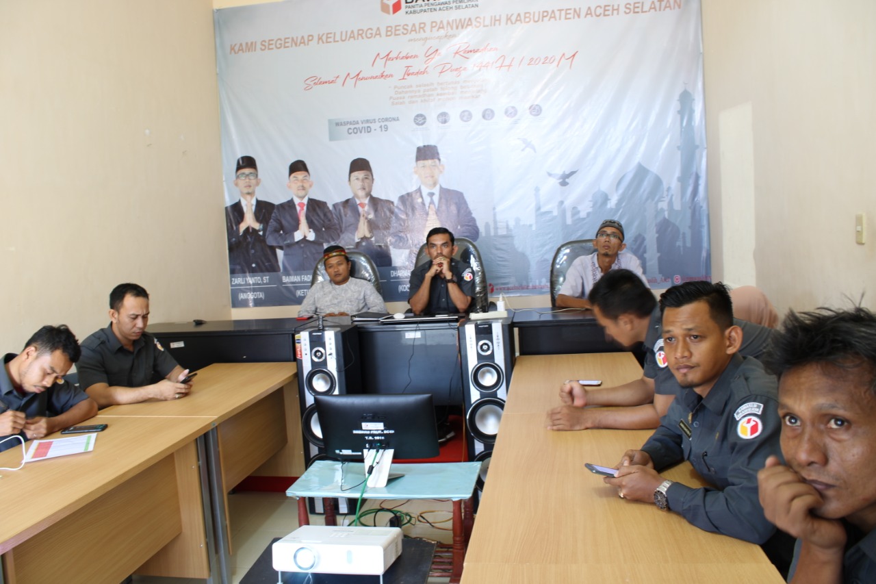 Panwaslih Aceh Selatan Turut Serta Dalam Kegiatan Live Peluncuran SKPP Daring 2020