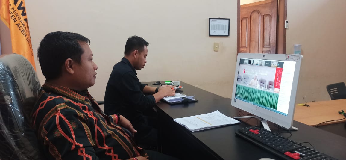 Rapat Daring Pra Kegiatan Rakernis PPID Se-Aceh