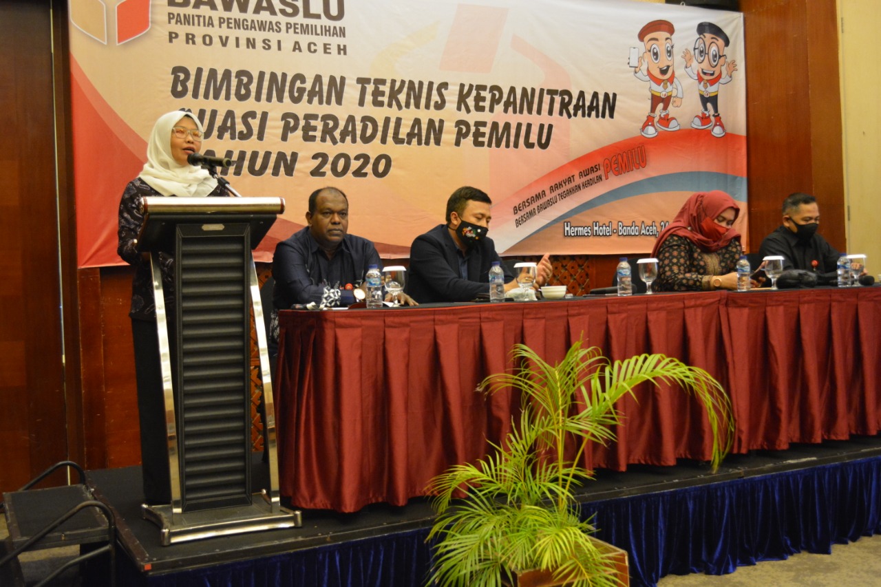 Lakukan Bimtek Kepaniteraan, Panwaslih Provinsi Aceh bertekat mewujudkan peradilan yang professional