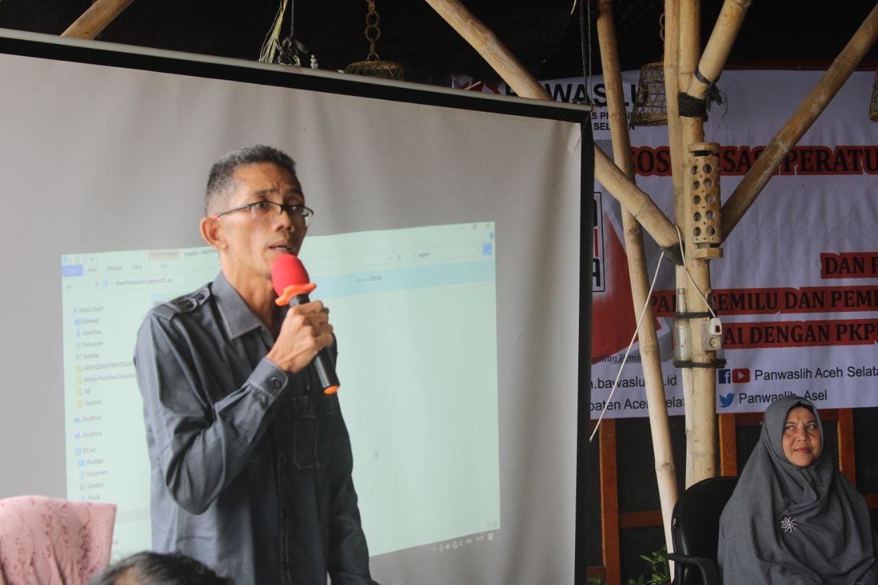 Sosialisasi Peraturan Non Perbawaslu, Zarli Yanto Ajak Semua Elemen Masyarakat Awasi Tahapan Pemilu 2024