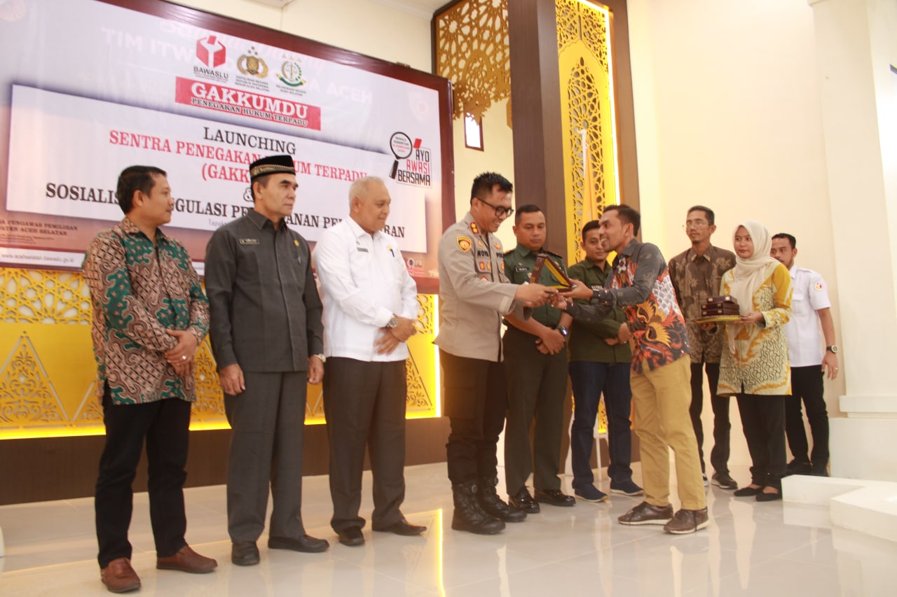 Panwaslih Aceh Selatan Resmi Launching Sentra Gakkumdu