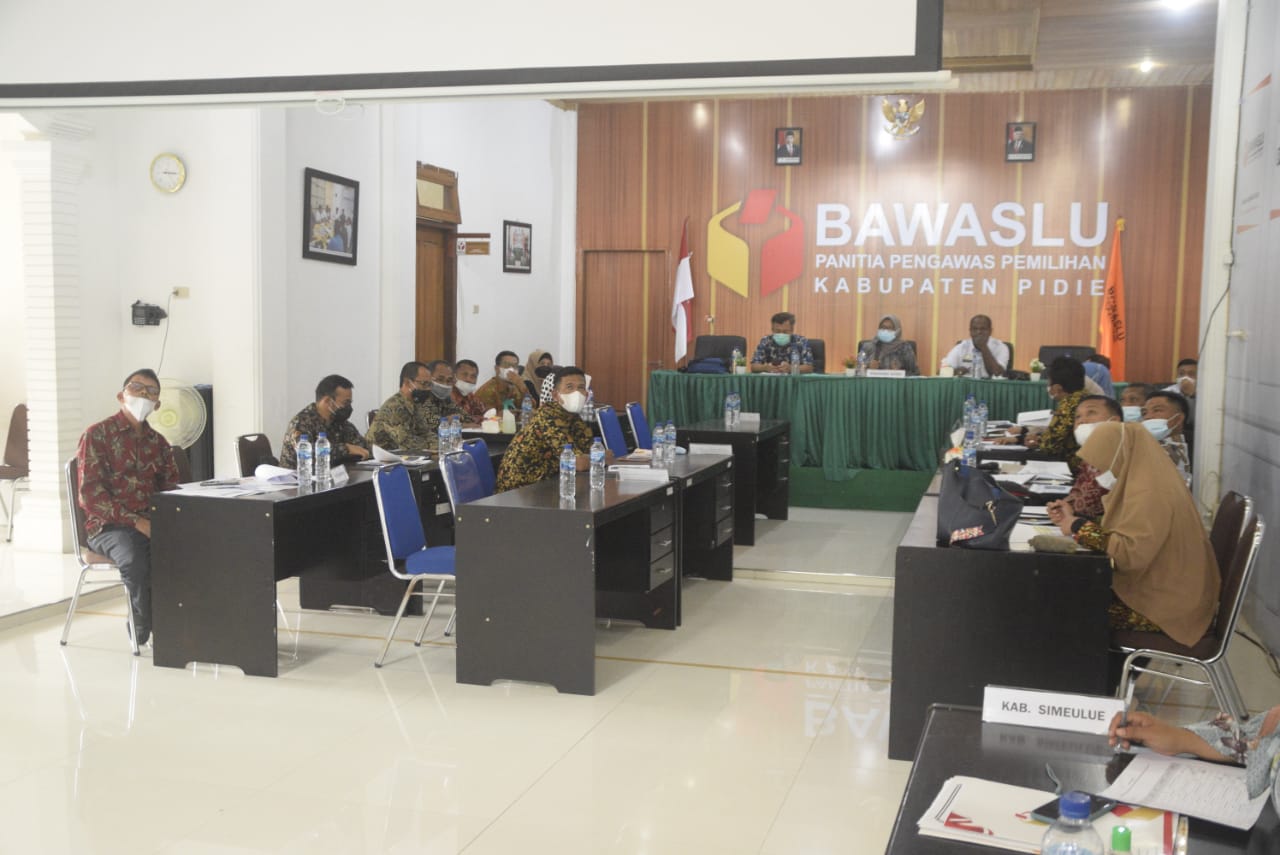 Panwaslih Aceh Lakukan Monitoring dan Evaluasi Realisasi Anggaran Semester I tahun 2021