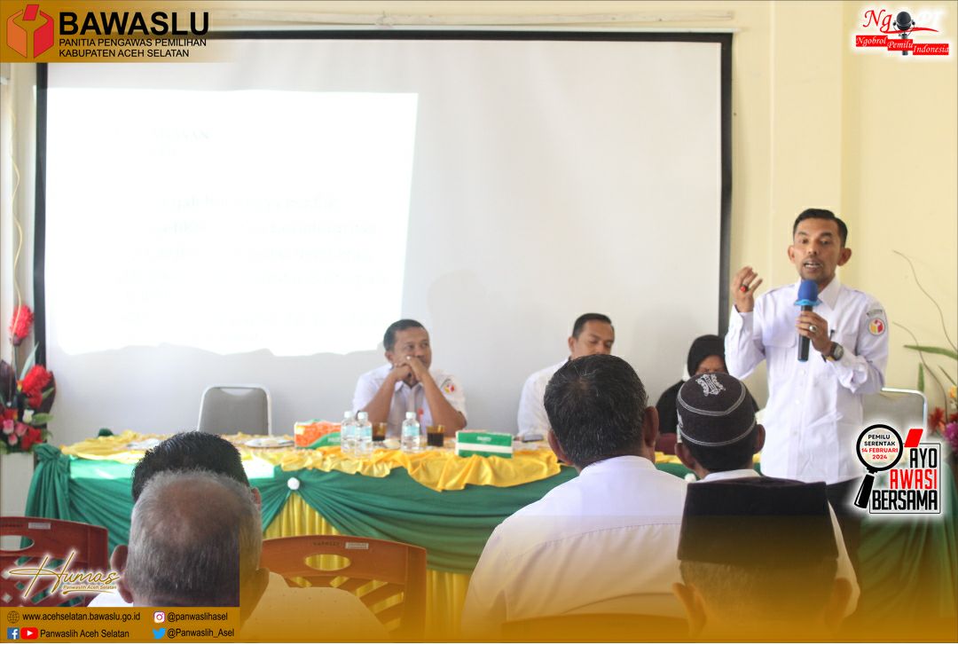 Baiman Fadhli : Pengawasan Pemilu Partisipatif Juga Sarana Menjaga Netralitas Keuchik