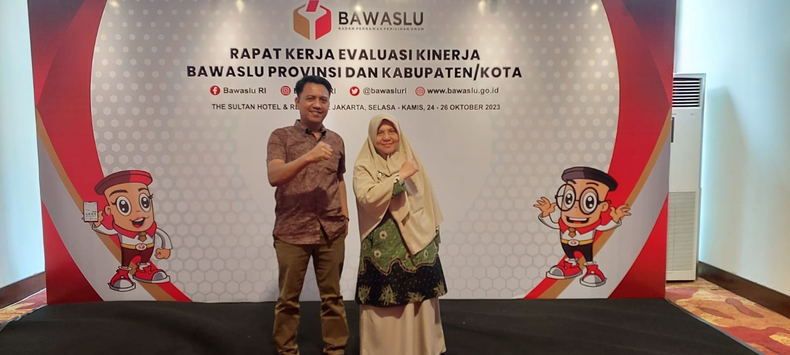 Ketua dan Korsek Panwaslih Aceh Selatan Hadiri Raker Bawaslu di Jakarta