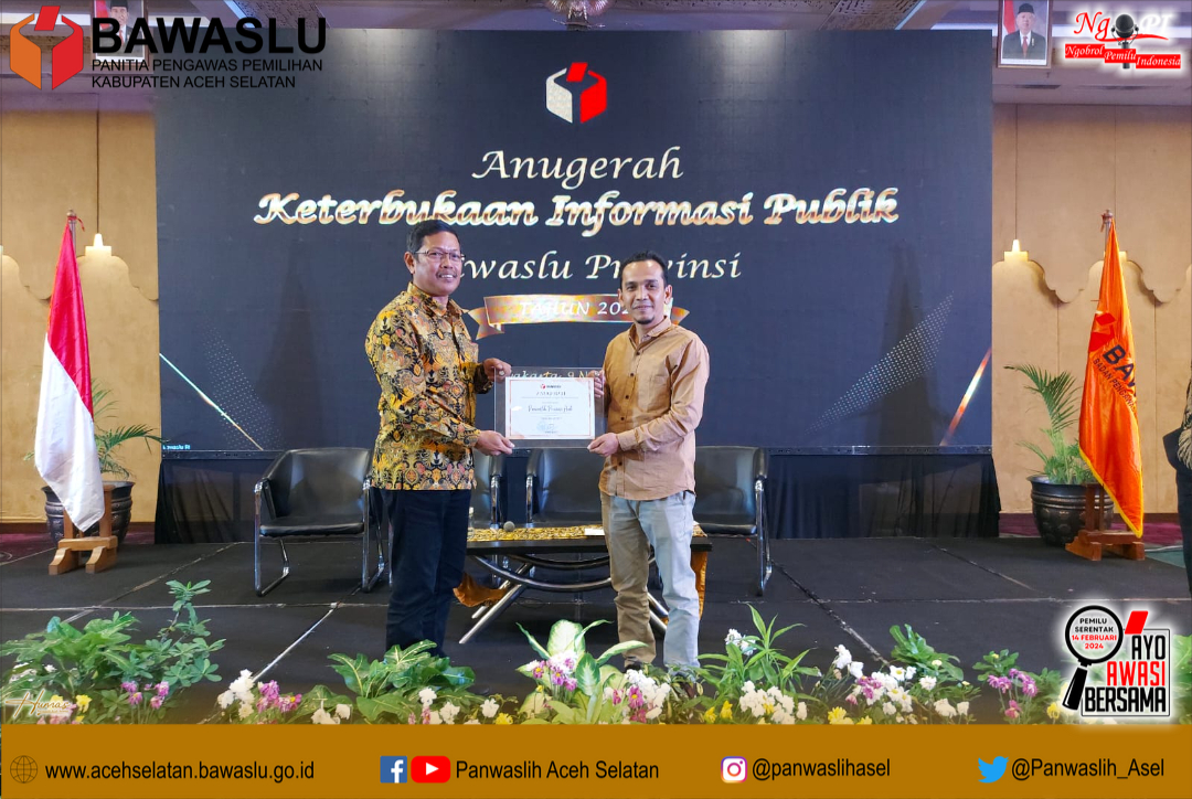 Panwaslih Provinsi Aceh Kembali Raih Predikat Informatif
