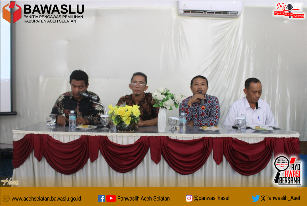 Panwaslih Aceh Selatan Lakukan Konsolidasi Pengawasan Tahapan Pemilu Tahun 2024