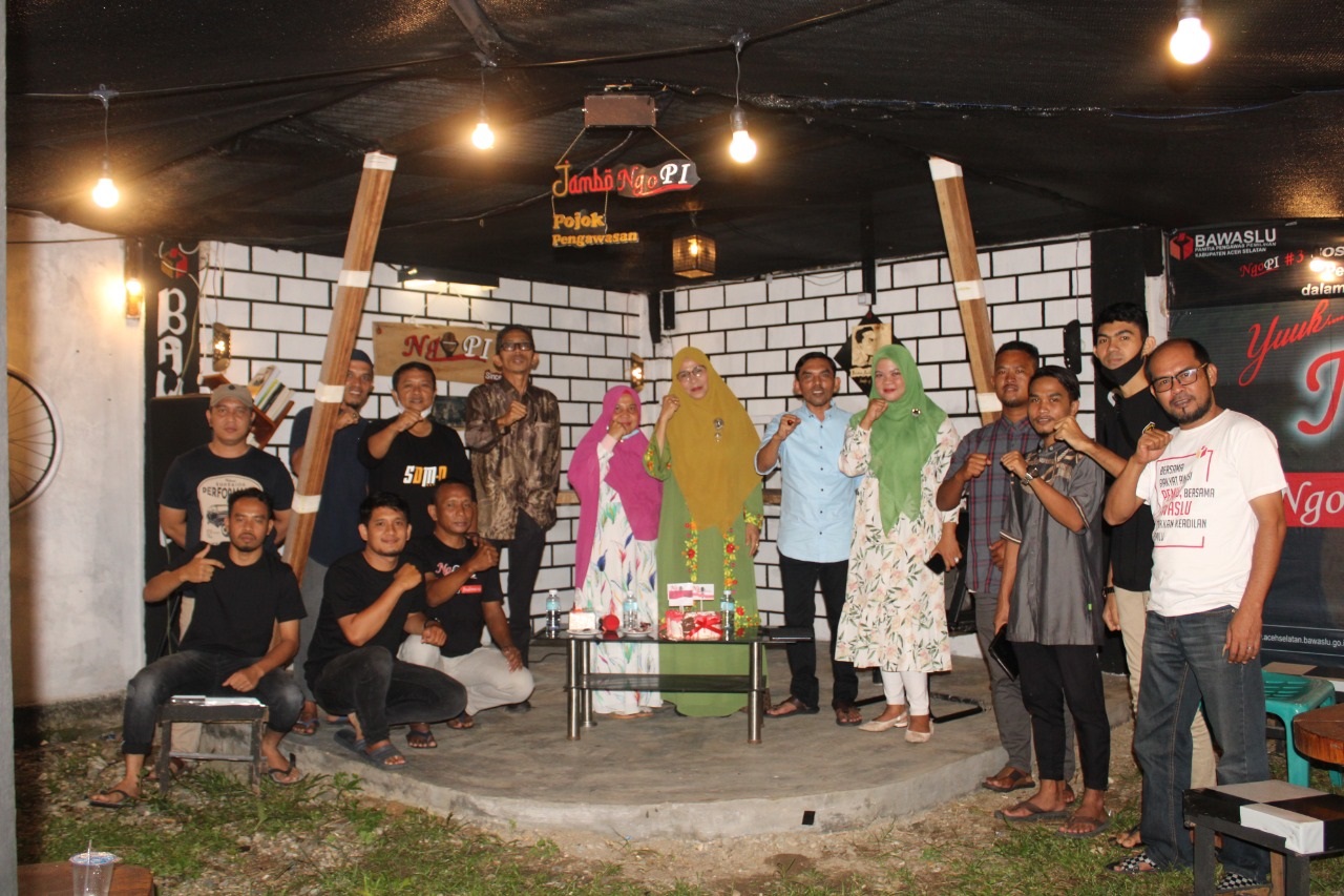 Panwaslih Aceh Selatan Rayakan Satu Tahun Jambo NgoPI