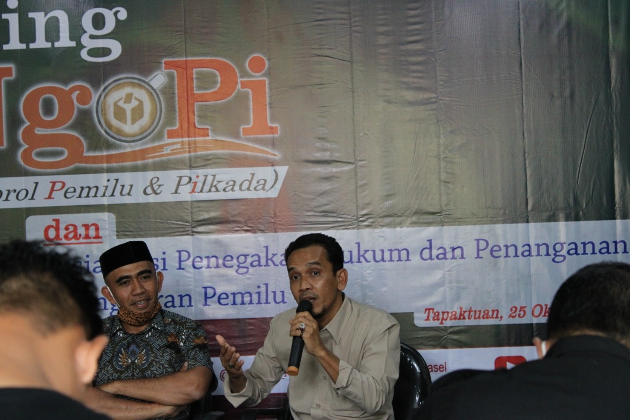 NgoPi perdana, Panwaslih Aceh Selatan hadirkan Fahrul Riza Yusuf dan Fajrain Zain