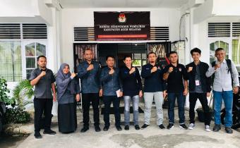 Panwaslih Aceh Selatan Melakukan Pengawasan Hari Terakhir Pencermatan Rancangan DCT di Kantor KIP Aceh Selatan