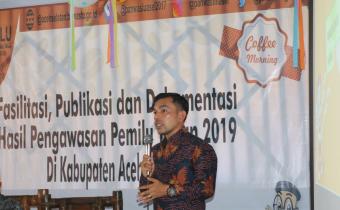Panwaslih Aceh Selatan Melaksanakan Coffee Morning dalam Rangka Fasilitasi, Publikasi dan Dokumentasi Hasil Pengawasan Pemilu Tahun 2019