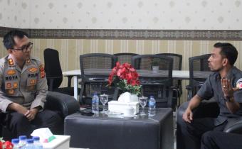 Panwaslh Aceh Selatan Koordinasikan Pengawasan Pemilu Serentak Tahun 2024 dengan Kapolres Aceh Selatan