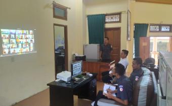 Panwaslih Aceh Selatan ikut rapat melalui video conference dengan Panwaslih Provinsi Aceh