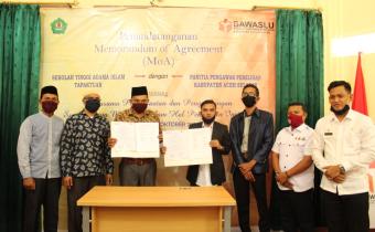 Wujudkan Demokrasi Maju, Panwaslih Aceh Selatan Teken MoA dengan STAI