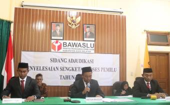 Panwaslih Aceh selatan Gelar Sidang Putusan Penyelesaian Sengketa Proses Pemilu 2024